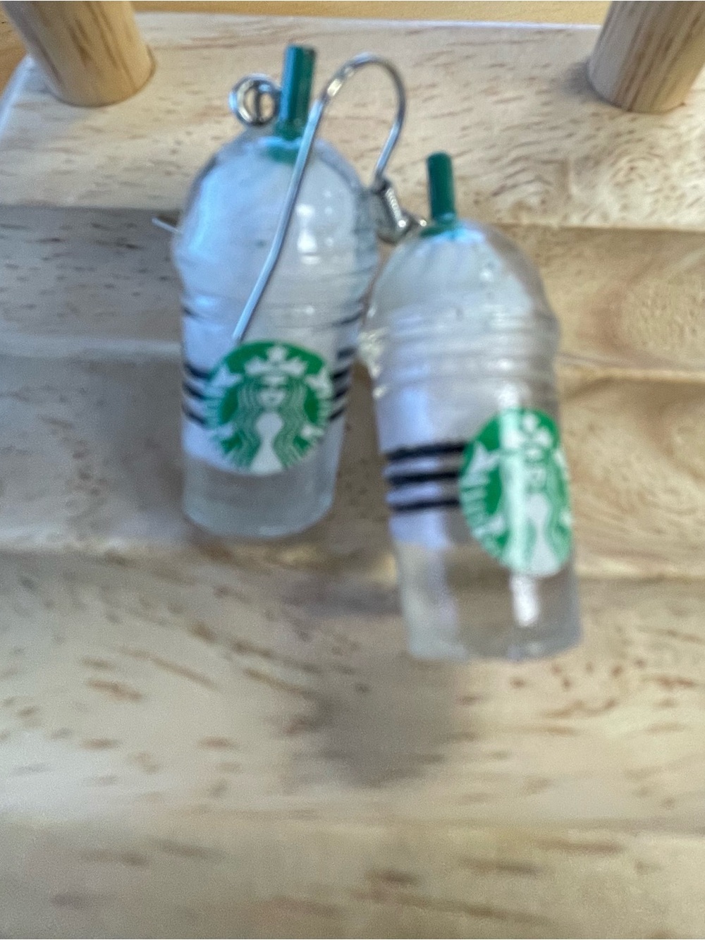 Starbucks vanilla frappes earring
